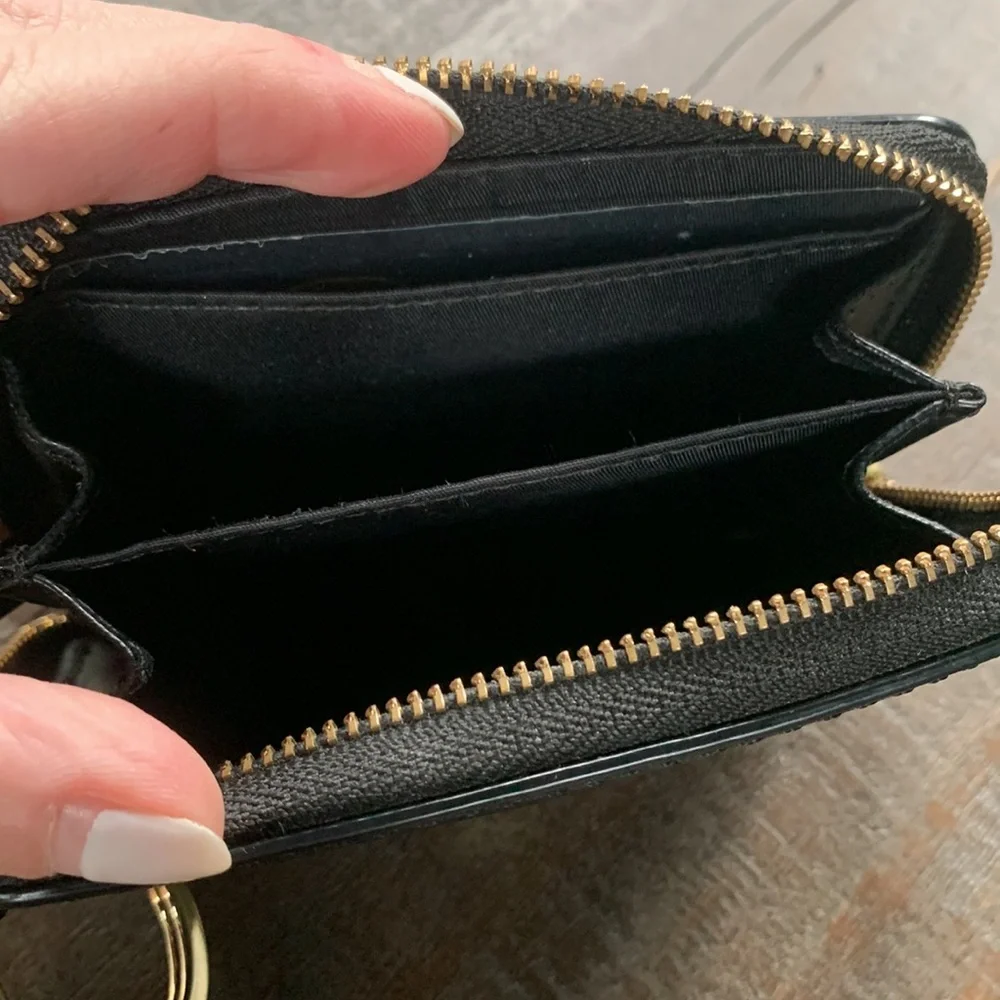 Tory Burch wallet, black, good condition!